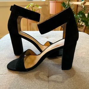 Jeffrey Campbell black high heels sandals, size 7.5.